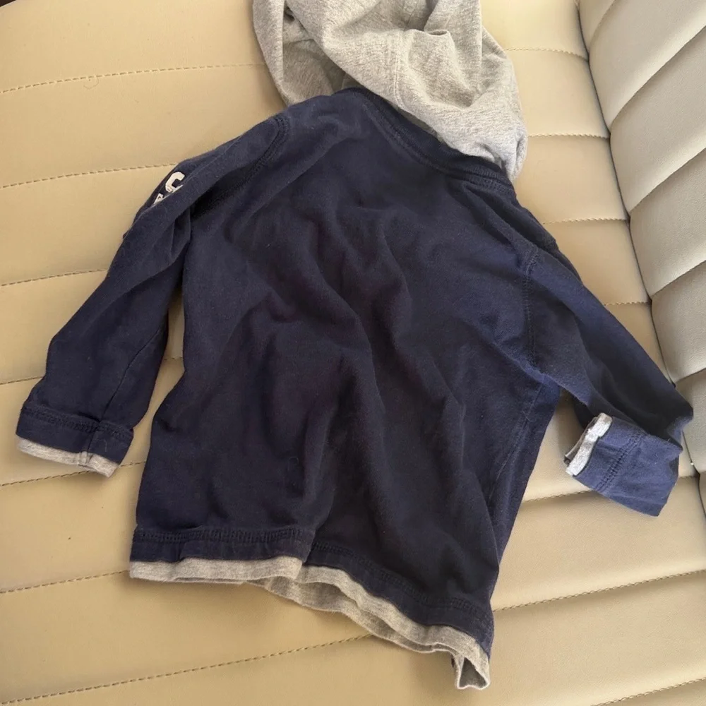 OshKosh B'gosh Navy and Gray Basketball Hoodie